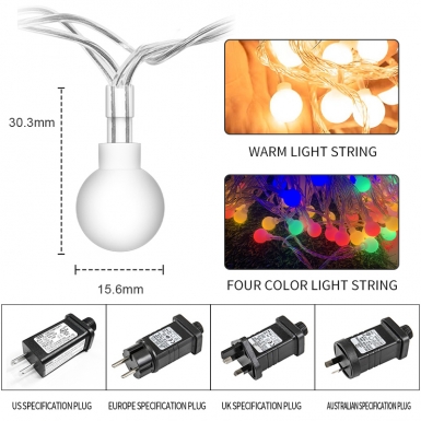 LED圣诞灯 - HCP164 暖白光珍珠灯串